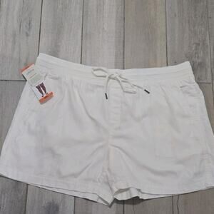 NWT Women's ORVIS Pull on Shorts Size XXL White Summer Vacation